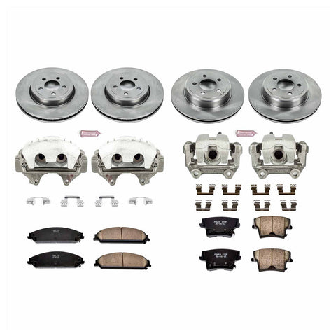 Power Stop Front & Rear Autospecialty Brake Kit w/Calipers | 2012-2021 Chrysler 300 / 2012-2020 Dodge Challenger / 2012-2020 Dodge Charger (KCOE2853A)