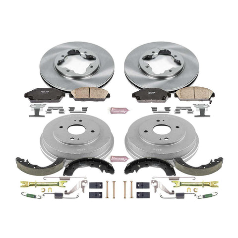 Power Stop Front & Rear Autospecialty Brake Kit (Rear Drum) | 1998-2002 Honda Accord (KOE15106DK)