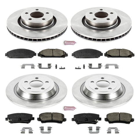 Power Stop Front & Rear Autospecialty Brake Kit | 2015-2020 Ford Mustang EcoBoost / 2015-2017 Ford Mustang V6 (KOE6808)