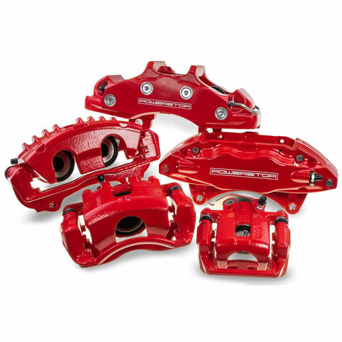 Power Stop Front Red Calipers - Pair | 2014-2023 Infiniti Q50 (S7146)