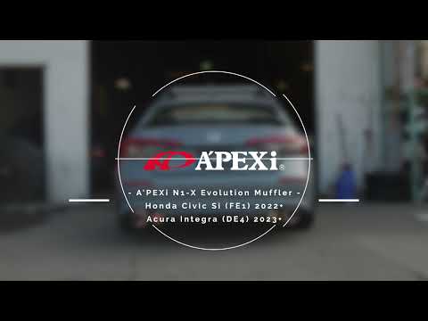 A'PEXi N1-X Evolution Extreme Catback Exhaust | 2022+ Honda Civic Si and 2023+ Acura Integra (164KH003)