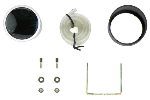 Prosport Performance 52mm (2-1/16) Amber / White Mechanical Boost Gauge | 216BFWABOSM.PSI