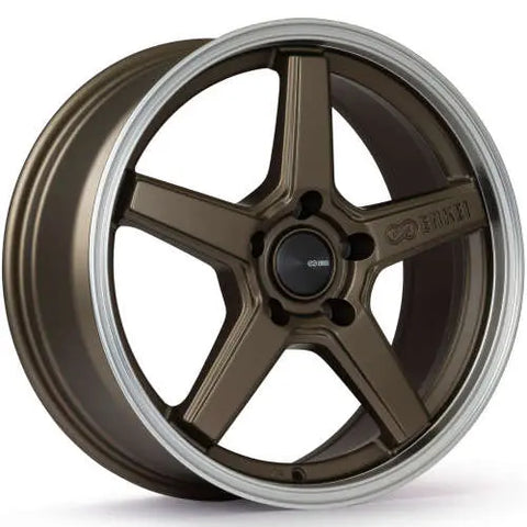 Enkei Quasar Matte Bronze w/ Machined Lip 19x8 | 5x112 (550-980-4445ZP)