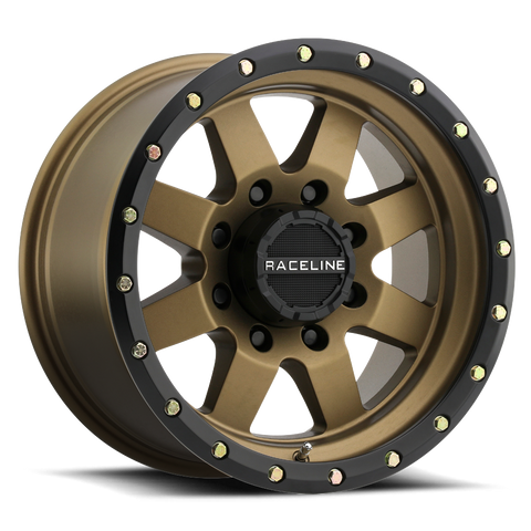 Raceline Wheels Defender Bronze w/ Black Simulated Beadlock 17x9 | 5x127 (935BZ-79050-12)