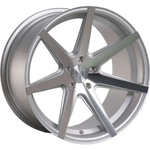 Rohana Wheels RC7 Silver w/ Machined Spoke Faces 19x9.5 | 5x112 (RC719955112MS50)