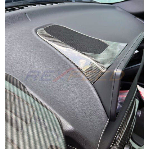 Rexpeed Dry Carbon Center Speaker Cover | 2020-2023 Toyota GR Supra (TS78)