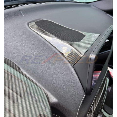 Rexpeed Dry Carbon Center Speaker Cover | 2020-2026 Toyota GR Supra (TS78)