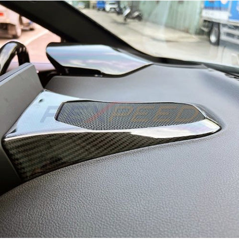 Rexpeed Dry Carbon Center Speaker Cover | 2020-2026 Toyota GR Supra (TS78)