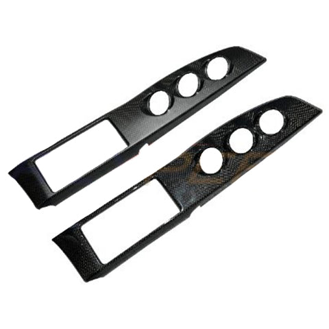 Rexpeed Carbon Fiber Dash Trim Panel Full Replacement - Triple Gauges Version | 2013-2021 Subaru BRZ/Scion FRS/Toyota 86 (FR174)