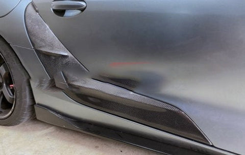 Rexpeed V1 Carbon Fiber Side Door Garnish-Gloss | 2020-2022 Toyota Supra (TS08)
