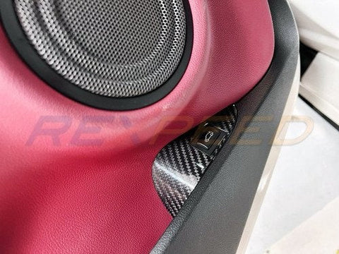Rexpeed Carbon Fiber Interior Trunk Switch Button Trim | 2020-2026 Toyota Supra GR (TS106)