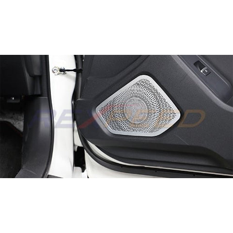 Rexpeed Silver Door Audio Speaker Cover Trim | 2022-2023 Subaru BRZ/Toyota GR86 (FR158)
