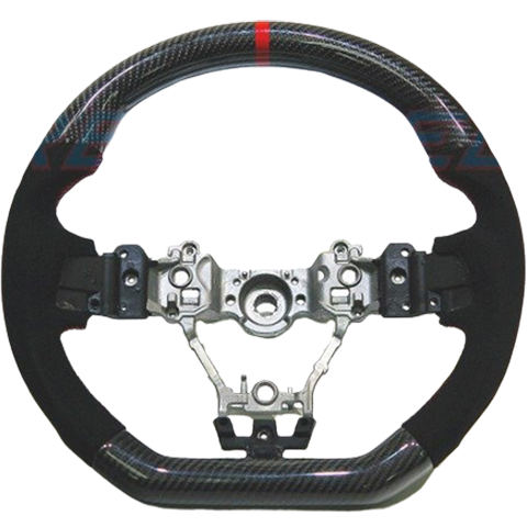 Rexpeed Carbon Fiber & Alcantara w/ Red Line Steering Wheel | 2015-2021 Subaru WRX/STI (G42)