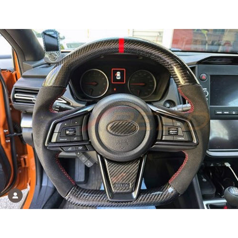 Rexpeed Carbon Fiber Steering Wheel Cover | 2022-2023 Subaru WRX (G85)