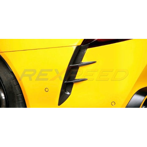 Rexpeed V2 Dry Carbon Rear Canards | 2020-2023 Toyota GR Supra (TS115)