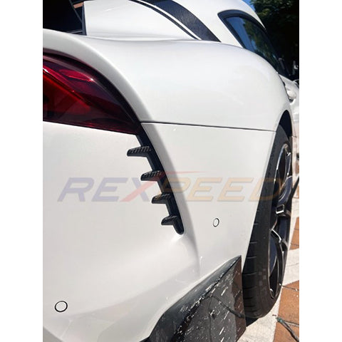 Rexpeed Dry Carbon Rear Duct Cover Set | 2020-2026 Toyota GR Supra (TS87)