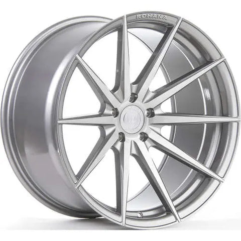 Rohana Wheels RFX1 Silver w/ Brushed Machined Spoke Faces 20x11 | 5x120 (RFX120115120BT40M)