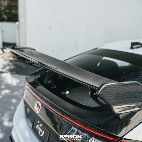 Seibon MB-style Carbon Fiber Rear Spoiler | 2023+ Honda Civic Type R (RS23HDCVRC-MB)