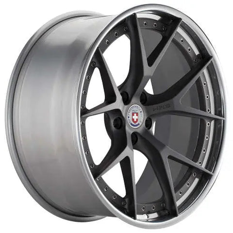 HRE Performance Wheels S101 Satin Charcoal Center w/ Polished Clear Outer & Gloss Silver Inner 20x10 | 5x114.3 (S101-201051144003C)