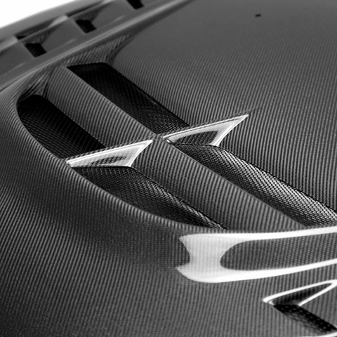 Seibon Carbon Fiber Hood CW2-Style | 2003-2007 Mitsubishi Evo (HD0305MITEVO8-CWII)