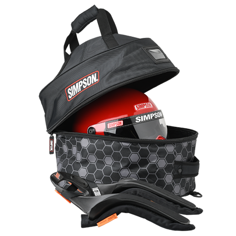 Simpson Helmet and FHR Bag (23405)