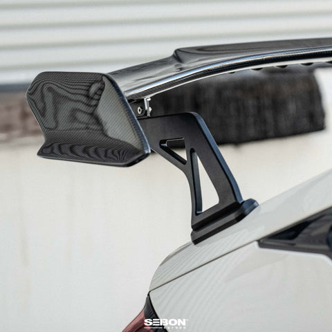 Seibon Carbon BH-Style Rear Spoiler Mounting Bracket | 2023+ Honda Civic Type R (SMB23HDCVR-BH)