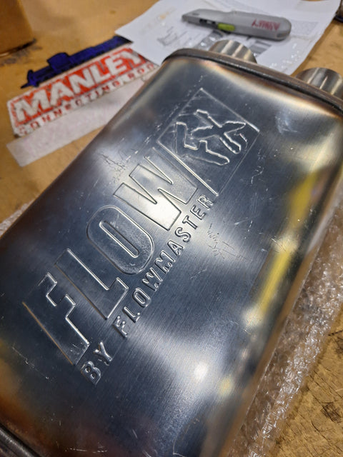 Flowmaster FlowFX Muffler - 3" Center In / 2.5" Dual Out - 20x4x9" Size (72198) - Return