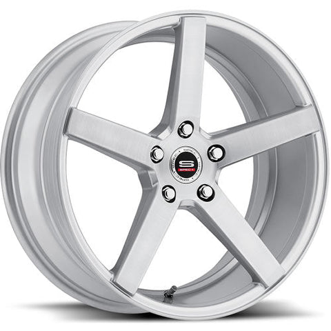 Spec-1 Wheels SP-36 Silver w/ Machined Face and Outer Lip Ring 20x8.5 | Blank (SP3620854032SB)