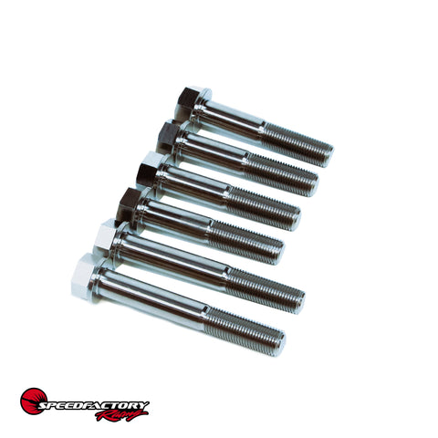 SpeedFactory Racing Titanium Transmission to Engine Bolt Kits | 2002-2006 Acura RSX Type-S, 1990-2001 Acura Integra, and 2006-2015 Honda Civic Si (SF-02-075-B/D-M12)
