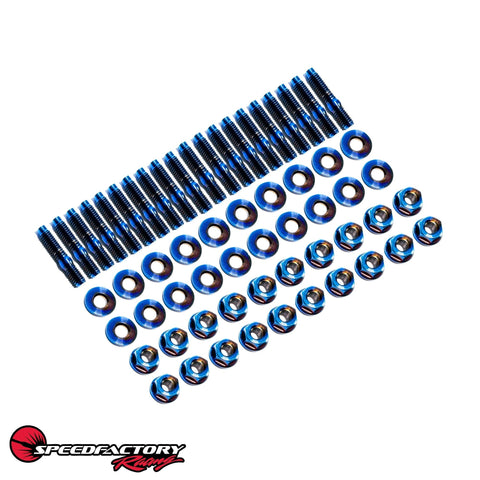 SpeedFactory Racing B/D/F/H-Series Titanium Oil Pan Stud Kit | 1990-2001 Acura Integra, 1992-2000 Honda Civic, and 1992-2001 Honda Prelude (SF-02-074)
