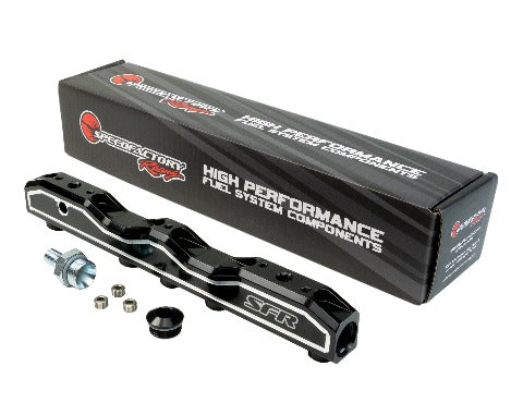 SpeedFactory Racing Billet B-Series 10AN Mega Flow Fuel Rail | 1990-2001 Acura Integra, 1999-2000 Honda Civic Si, and 1997-2000 Honda Civic Type-R (SF-02-801)
