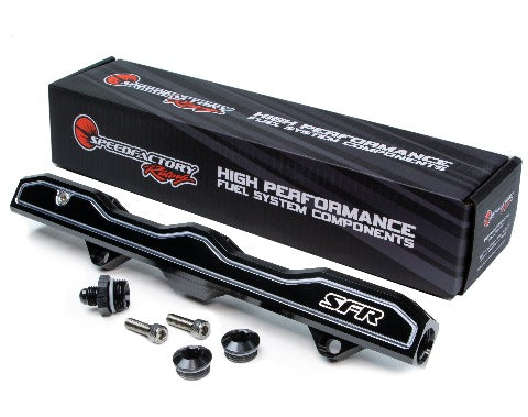 SpeedFactory Racing Billet K-Series 10AN Mega Flow Fuel Rail | 2002-2006 Acura RSX Type-S, 2006-2015 Honda Civic Si, and 2004-2014 Acura TSX (SF-02-802)