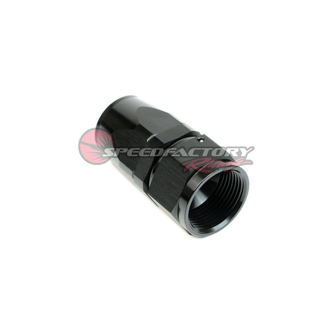 SpeedFactory Racing -10 AN Black Anodized Hose End Fitting - Straight (SF-11-310-S)