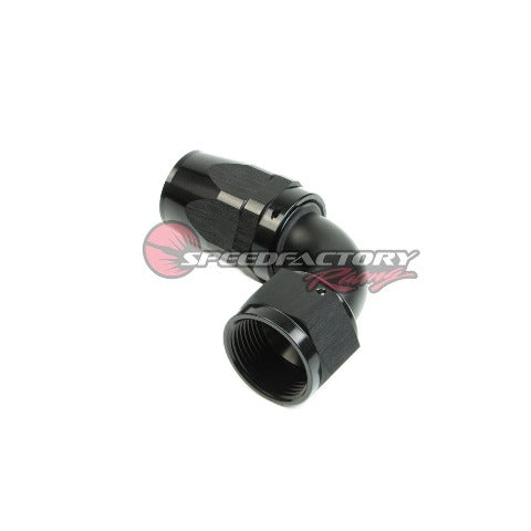 SpeedFactory Racing -16 AN Black Anodized Hose End Fitting - 90 Degree (SF-11-316-90)