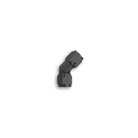 System1 Designs Swivel Female-to-Female Coupler | -10an | 45 Degree | Black