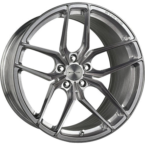 Stance Wheels SF-03 Titanium Gray w/ Brushed Spoke Faces 19x10.5 | Blank (678F2905BR15BT)
