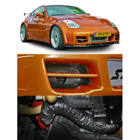 Stillen Brake Ducts for Stillen Series 2 Front Bumper | 2003-2008 Nissan 350Z, and 2003-2007 Infiniti G35 Coupe (1035020)