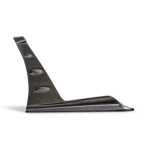 Seibon MB-style Carbon Fiber Front Side Skirt Extensions | 2023+ Honda Civic Type R (SX23HDCVR-MB-F)