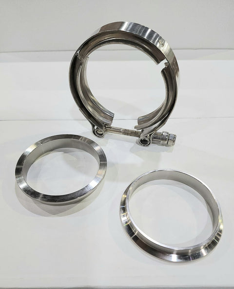 3.0" Stainless Steel V-band Flange Assembly by System1 Designs