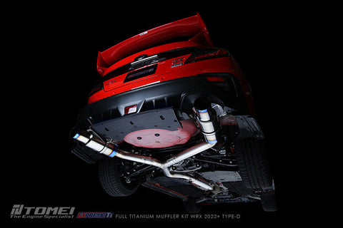 Tomei Expreme Ti Dual Exit Titanium Catback "Type D" | 2022+ Subaru WRX (TB6090-SB06B)
