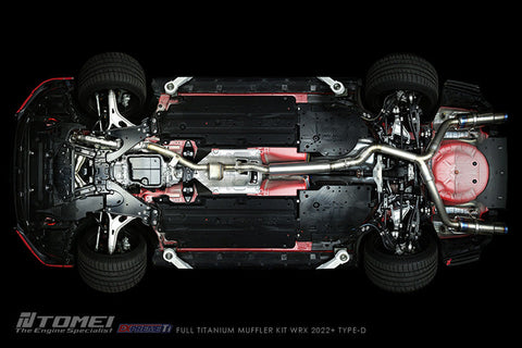 Tomei Expreme Ti Dual Exit Titanium Catback "Type D" | 2022+ Subaru WRX (TB6090-SB06B)