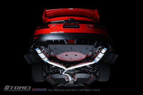 Tomei Expreme Ti Dual Exit Titanium Catback "Type D" | 2022+ Subaru WRX (TB6090-SB06B)