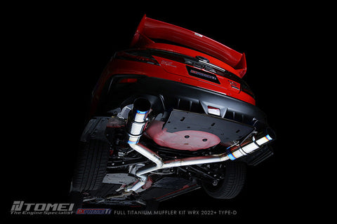Tomei Expreme Ti Dual Exit Titanium Catback "Type D" | 2022+ Subaru WRX (TB6090-SB06B)