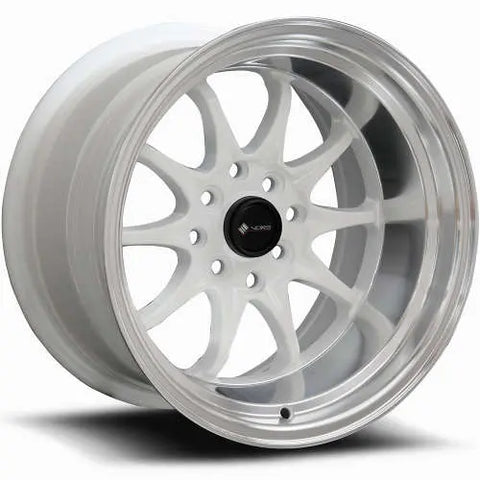 Vors Wheels TR3 White w/ Machined Lip 16x8 | 4x100/4x114.3 (TR0316808H20W)