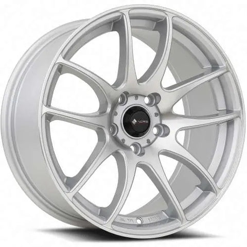 Vors Wheels TR4 Silver w/ Machined Spoke Faces 18x9.5 | 5x100 (TR04189550035SF)
