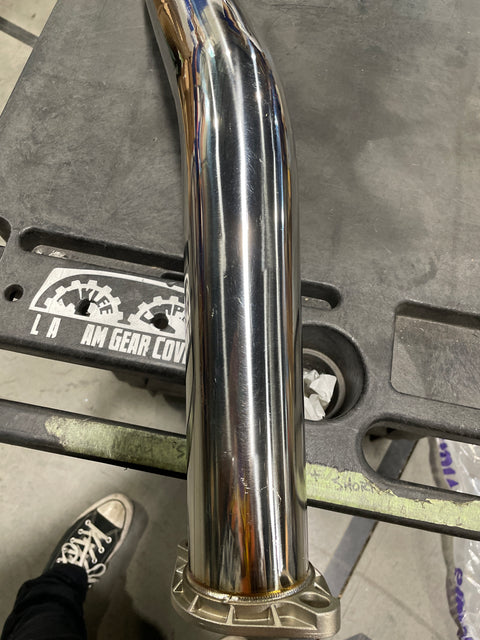 Invidia Down Pipe w/High Flow Cat and Extra 02 Bung | 2008-2014 WRX & 2008-2021 STI  (HS08SW1DOC) - Return