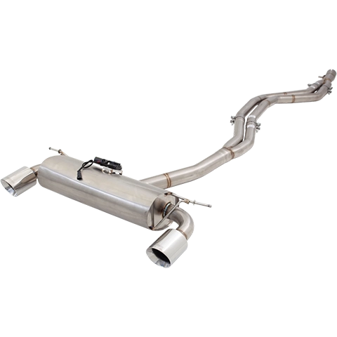 XForce Varex Valved Cat-Back Exhaust System | 2016-2019 BMW M140i (ESBM140VKCS)