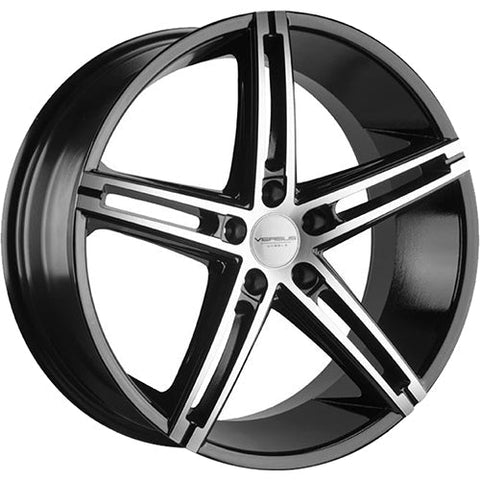 Versus Racing VS453 Black w/Machined Spoke Faces 20x8.5 | 5x120 (VS45320855120+35BMF)