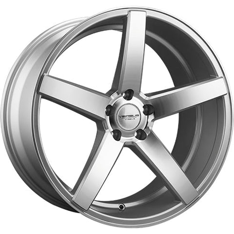 Versus Racing VS541 Silver w/Machined Spoke Faces 20x8.5 | 5x112 (VS54120855112+35SMF)