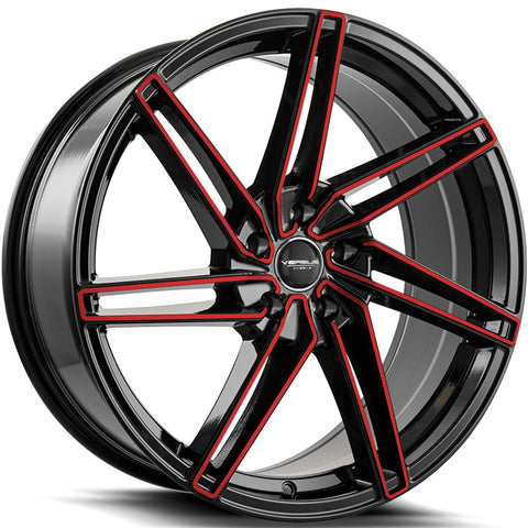 Versus Racing VS88 Black w/Machined Spoke Faces 20x8.5 | 5x114.3 (VS8820855114+35BMF)